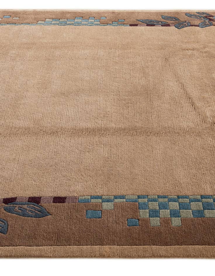 Detail image of  6' 7 x 9' 6  Hand Knotted Nepal Wool Rug