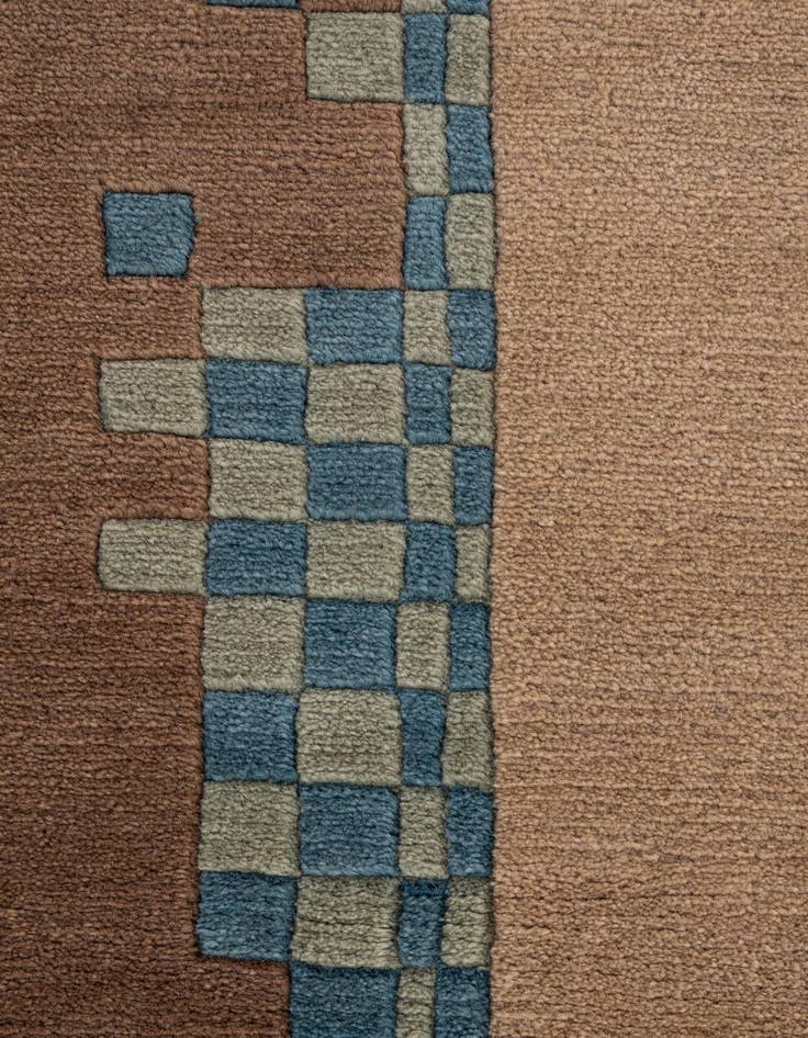 Detail image of  6' 7 x 9' 6  Hand Knotted Nepal Wool Rug