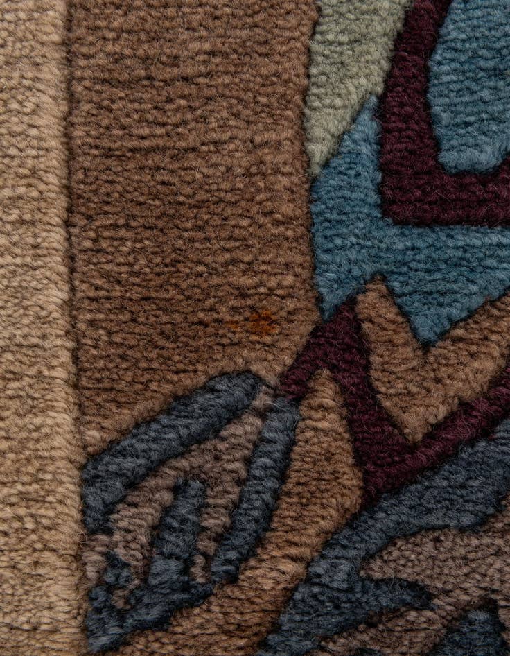 Detail image of  6' 7 x 9' 6  Hand Knotted Nepal Wool Rug