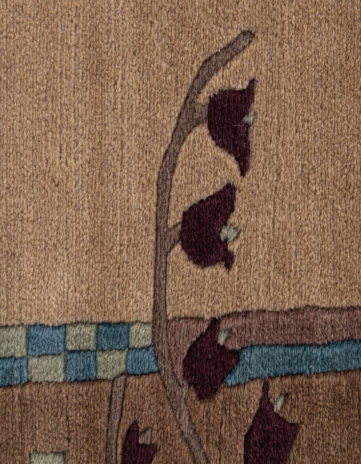 Detail image of  6' 7 x 9' 6  Hand Knotted Nepal Wool Rug