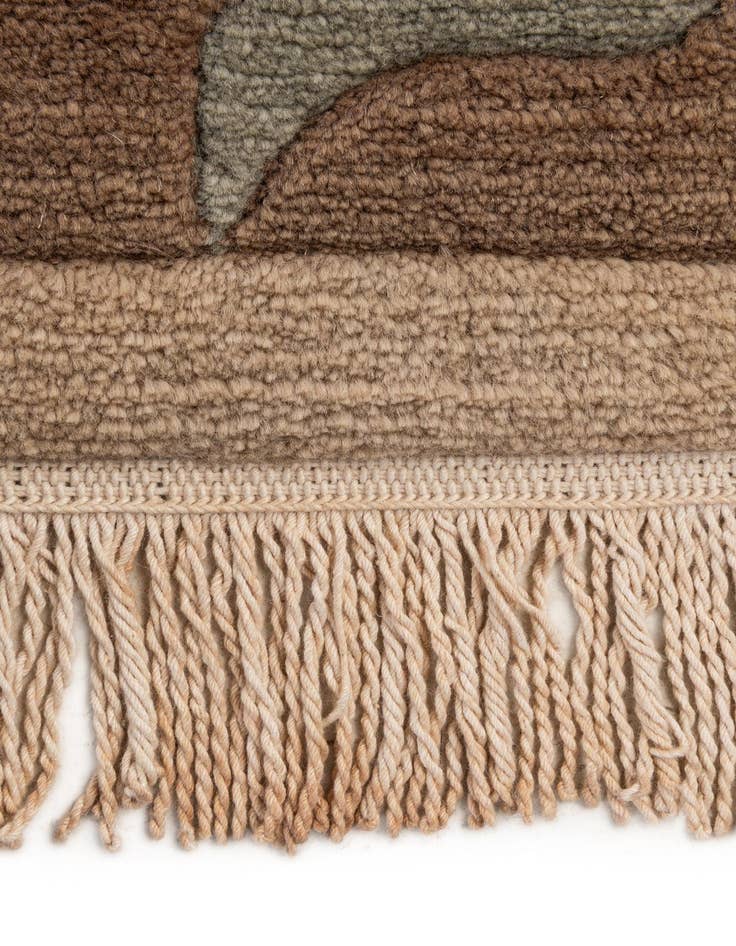 Detail image of  6' 7 x 9' 6  Hand Knotted Nepal Wool Rug