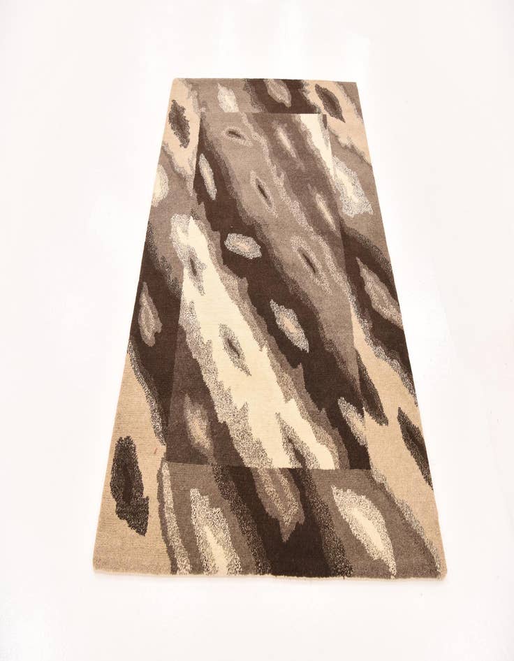 Detail image of  4' x 4' 10  Hand Knotted Nepal Wool Rug