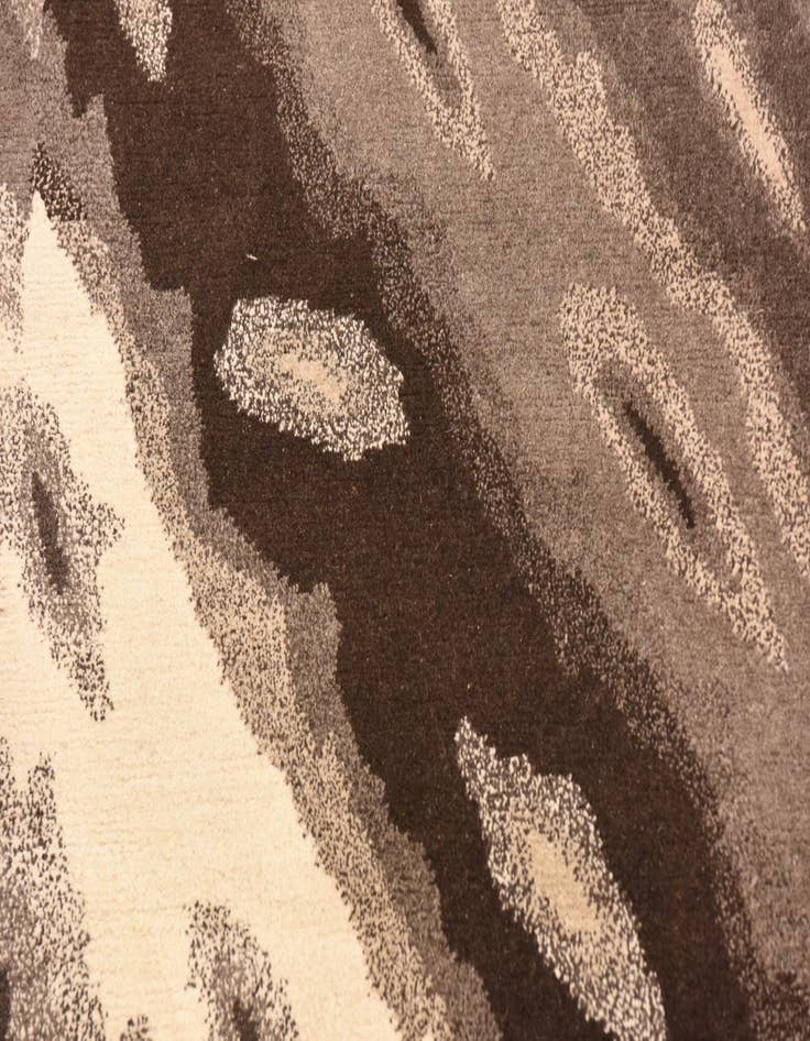 Detail image of  4' x 4' 10  Hand Knotted Nepal Wool Rug