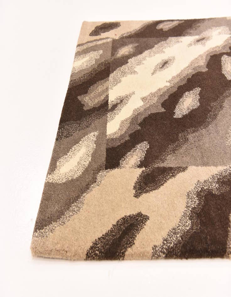 Detail image of  4' x 4' 10  Hand Knotted Nepal Wool Rug