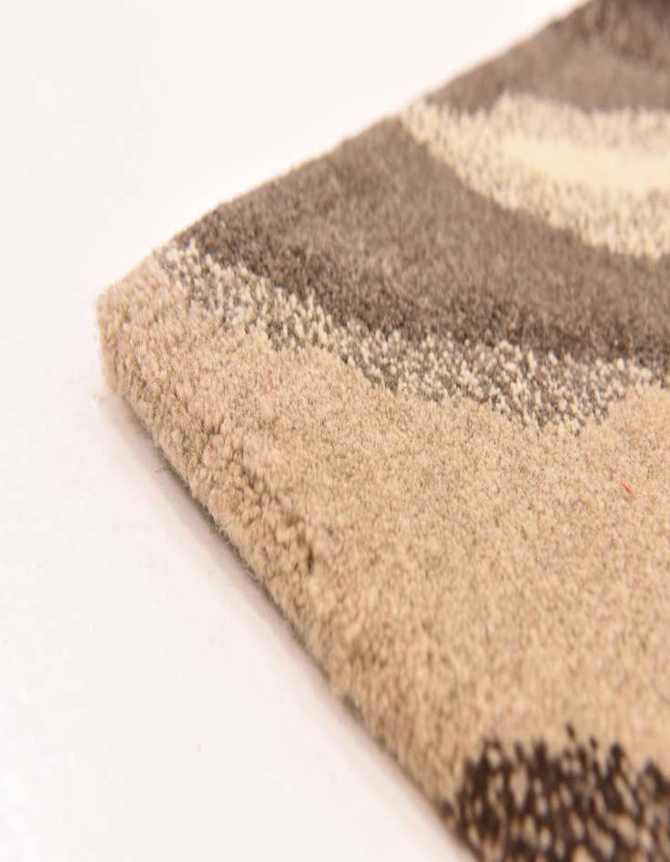 Detail image of  4' x 4' 10  Hand Knotted Nepal Wool Rug