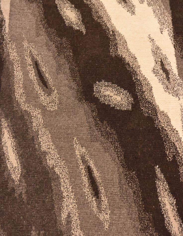 Detail image of  4' x 5' 11  Hand Knotted Nepal Wool Rug