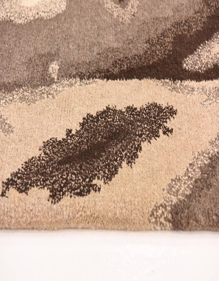 Detail image of  4' x 5' 11  Hand Knotted Nepal Wool Rug