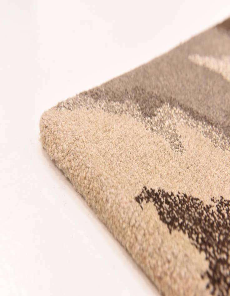 Detail image of  4' x 5' 11  Hand Knotted Nepal Wool Rug