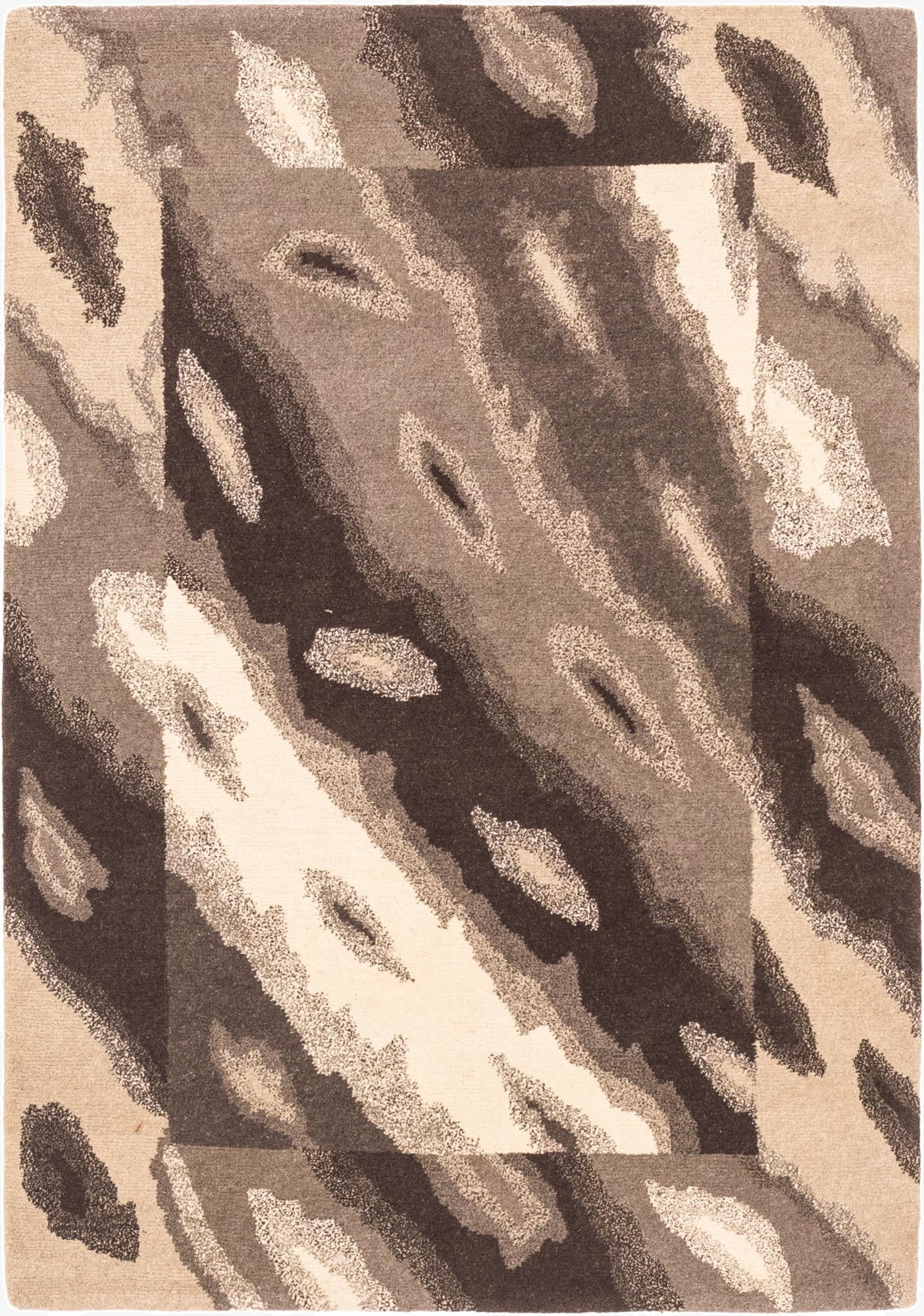  4' x 4' 10  Hand Knotted Nepal Wool Rug