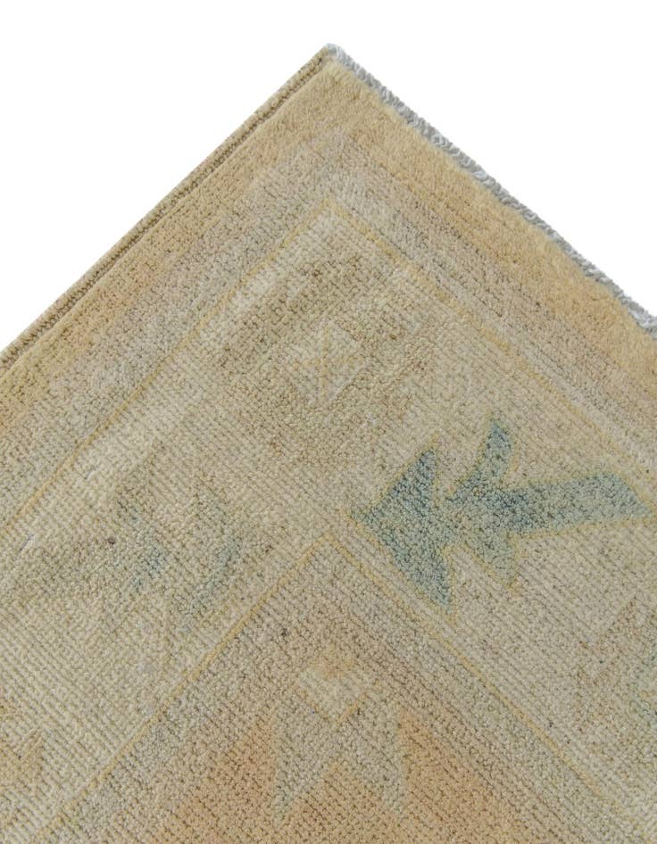 Detail image of 7' 11 x 9' 11 Hand Knotted Oushak Wool Rug