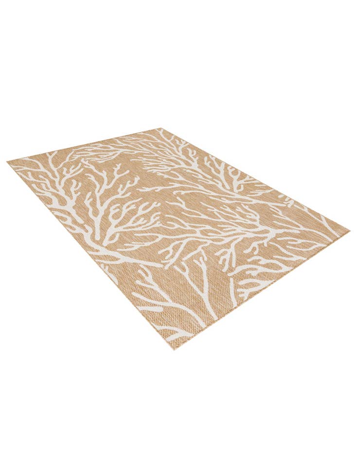 Detail image of  5' 3 x 7'  Washable Coastal Indoor / Outdoor Rug