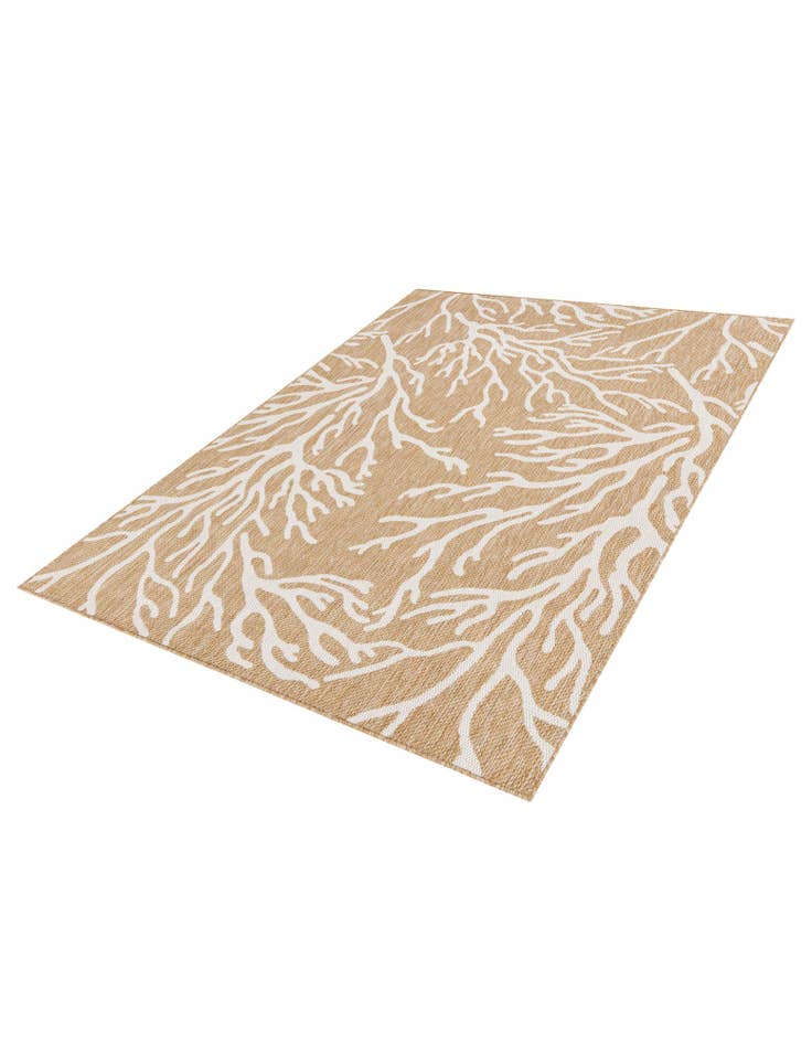 Detail image of  5' 3 x 7'  Washable Coastal Indoor / Outdoor Rug