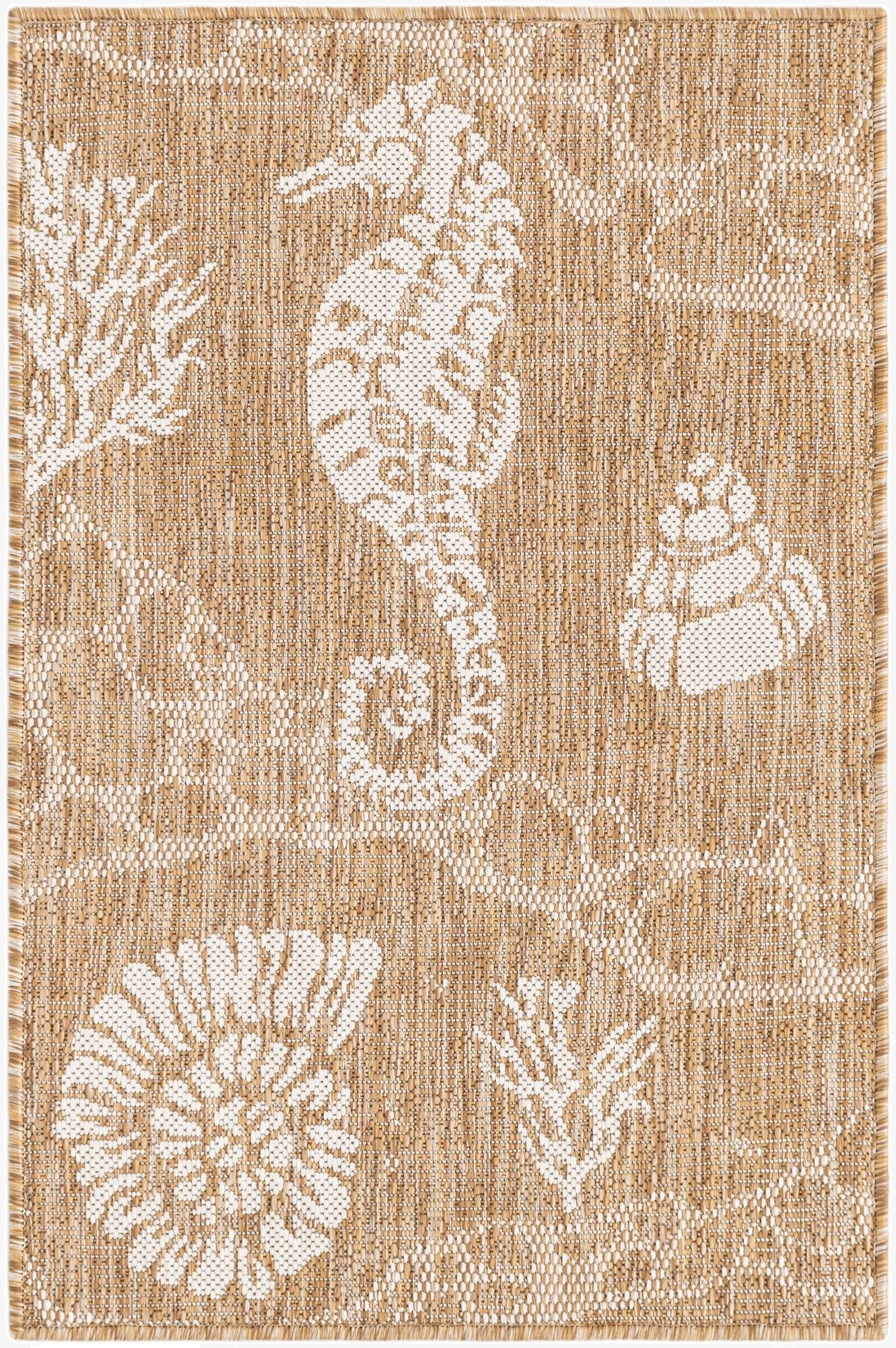  2' x 3'  Washable Coastal Indoor / Outdoor Rug