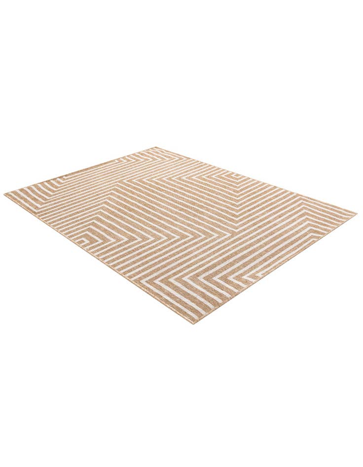 Detail image of  5' 3 x 7'  Washable Modern Indoor / Outdoor Rug