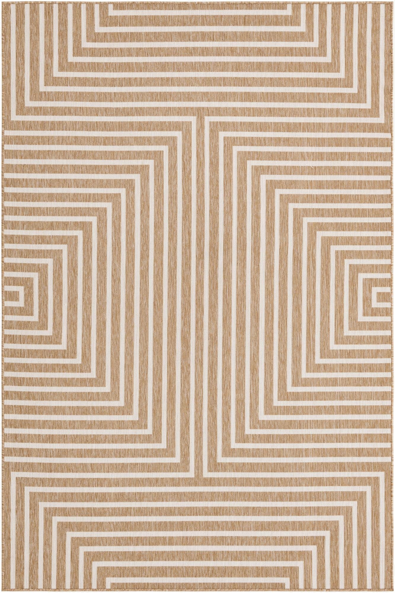  6' x 9'  Washable Modern Indoor / Outdoor Rug