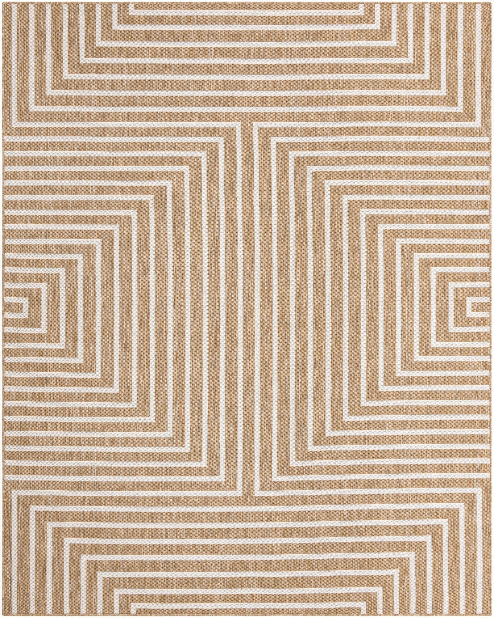  7' 10 x 10'  Washable Modern Indoor / Outdoor Rug