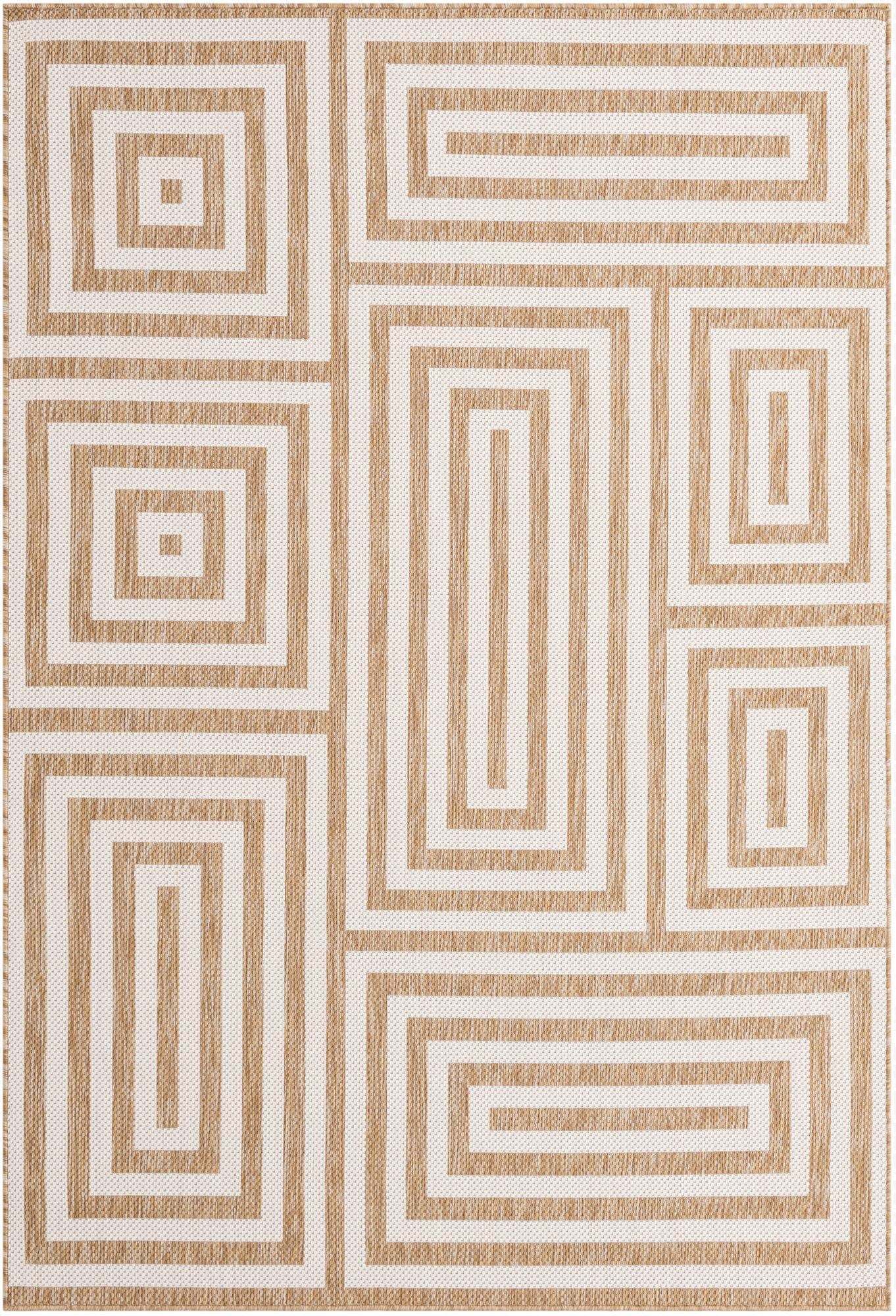  6' x 9'  Washable Modern Indoor / Outdoor Rug