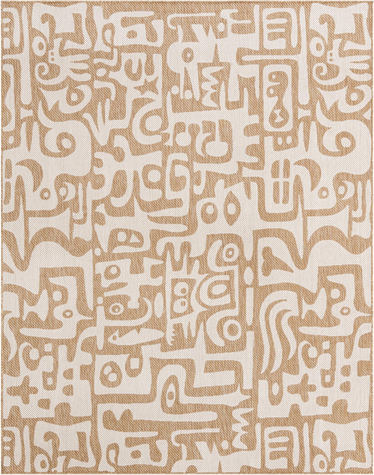  7' 10 x 10'  Washable Modern Indoor / Outdoor Rug