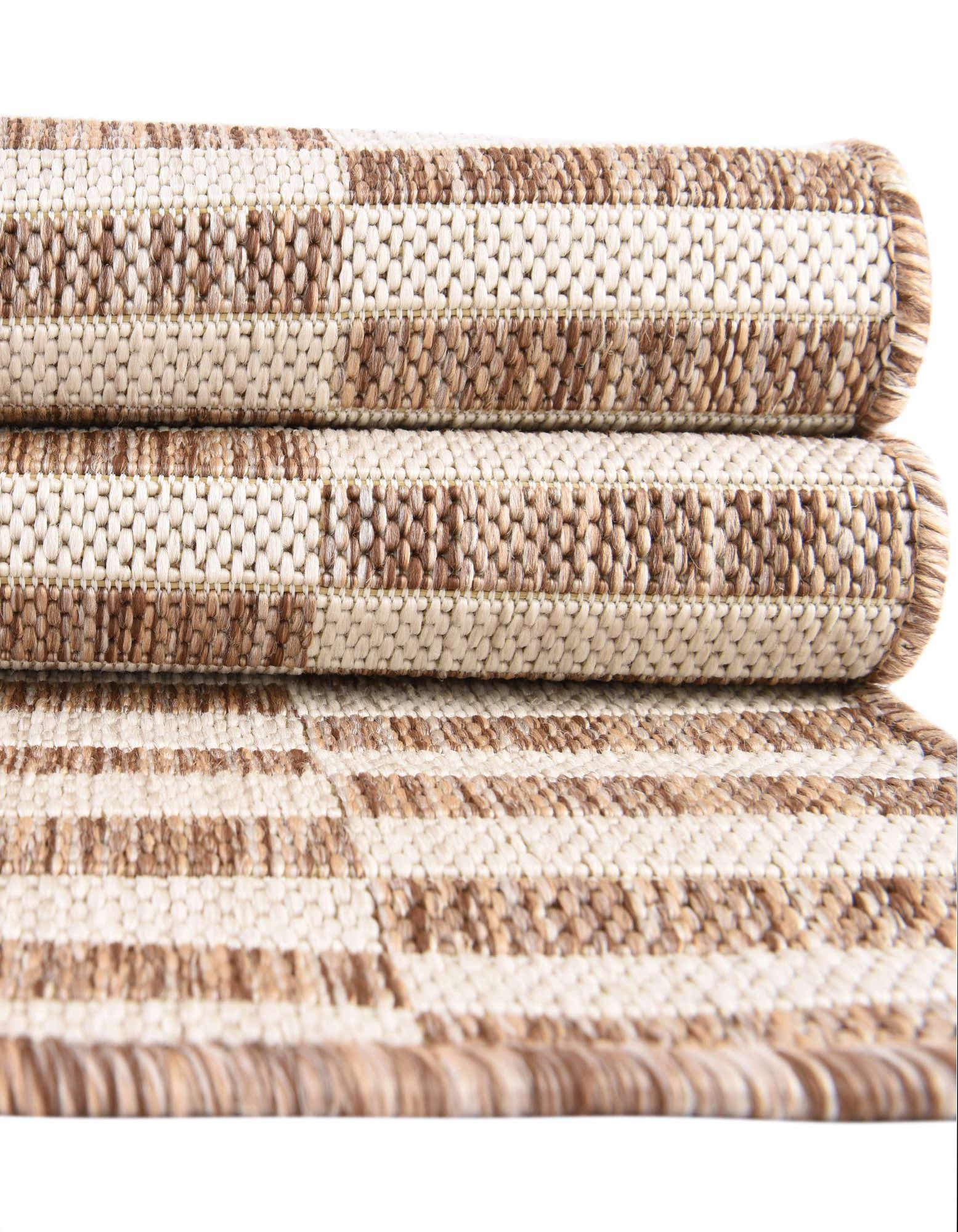 Primary image  Custom Taupe  Washable Ribbon Indoor / Outdoor Rug