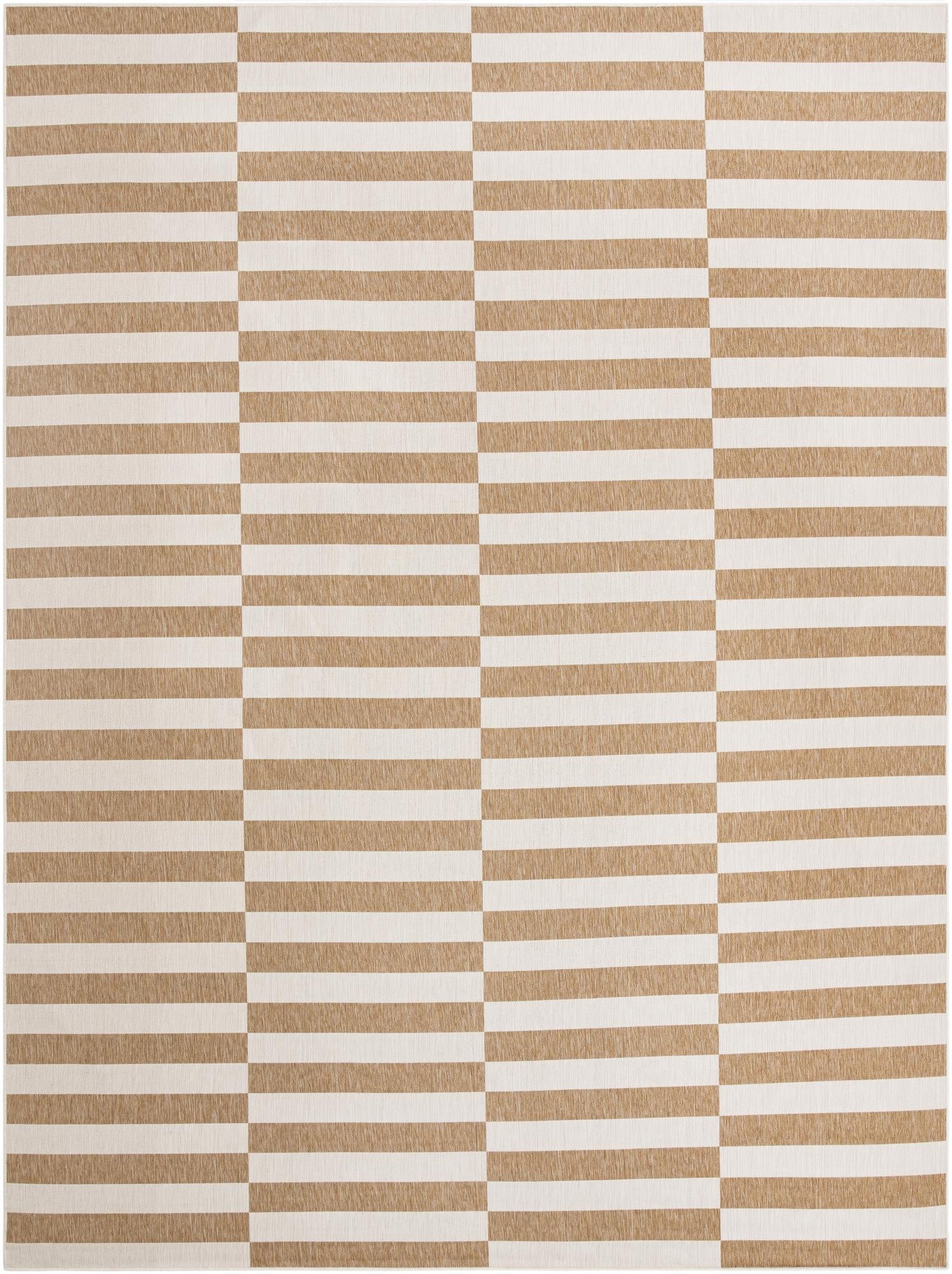  12' x 16' 1  Washable Ribbon Indoor / Outdoor Rug