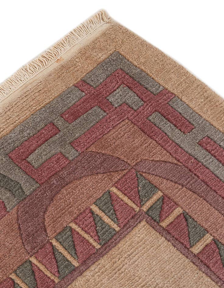 Detail image of  8' 3 x 11' 5  Hand Knotted Tibet Wool Rug