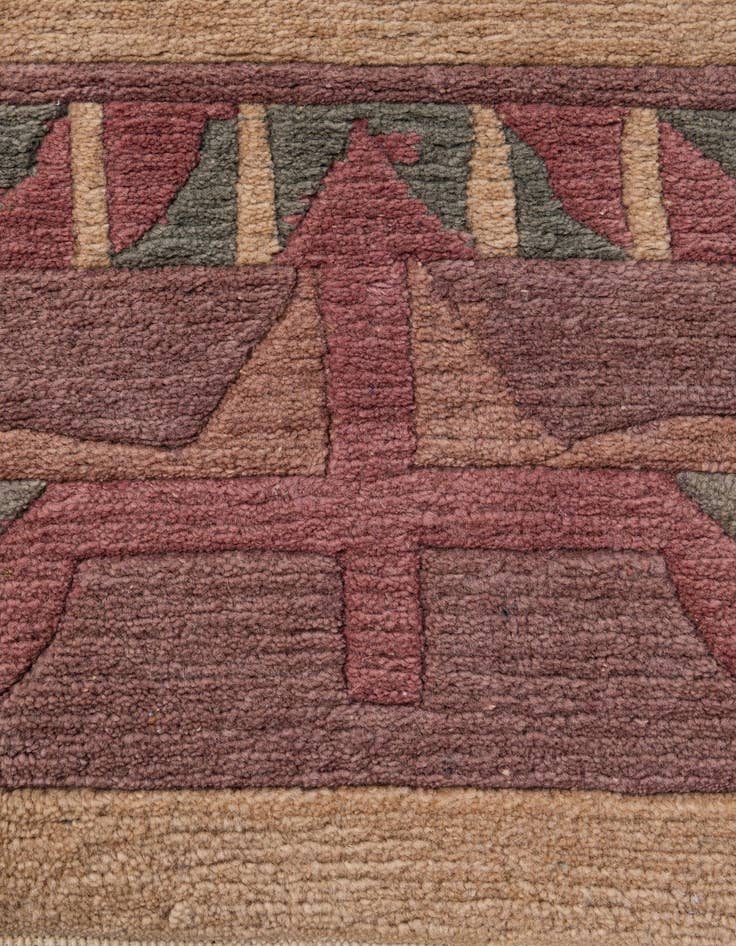 Detail image of  8' 3 x 11' 5  Hand Knotted Tibet Wool Rug