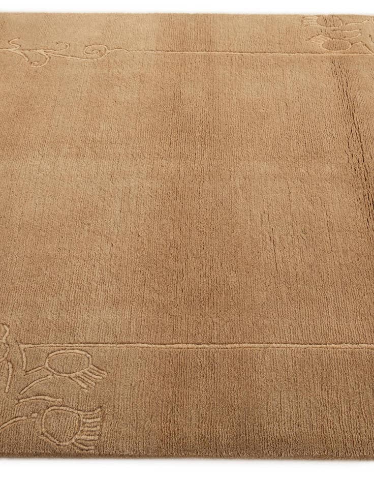 Detail image of  4' x 6' 1  Hand Knotted Tibet Wool Rug