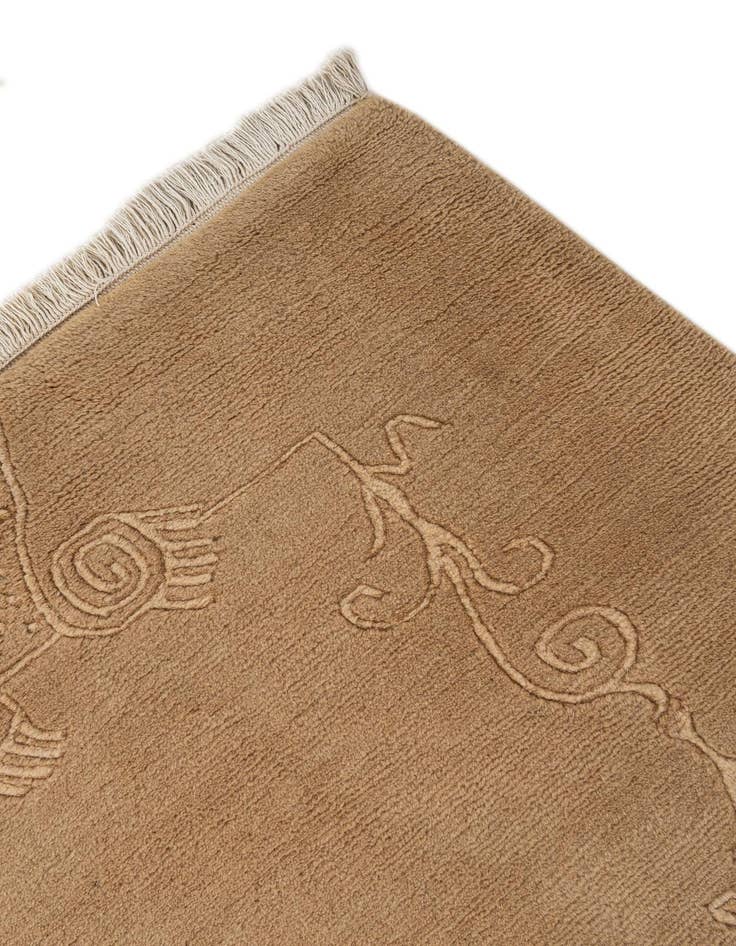 Detail image of  4' x 6' 1  Hand Knotted Tibet Wool Rug