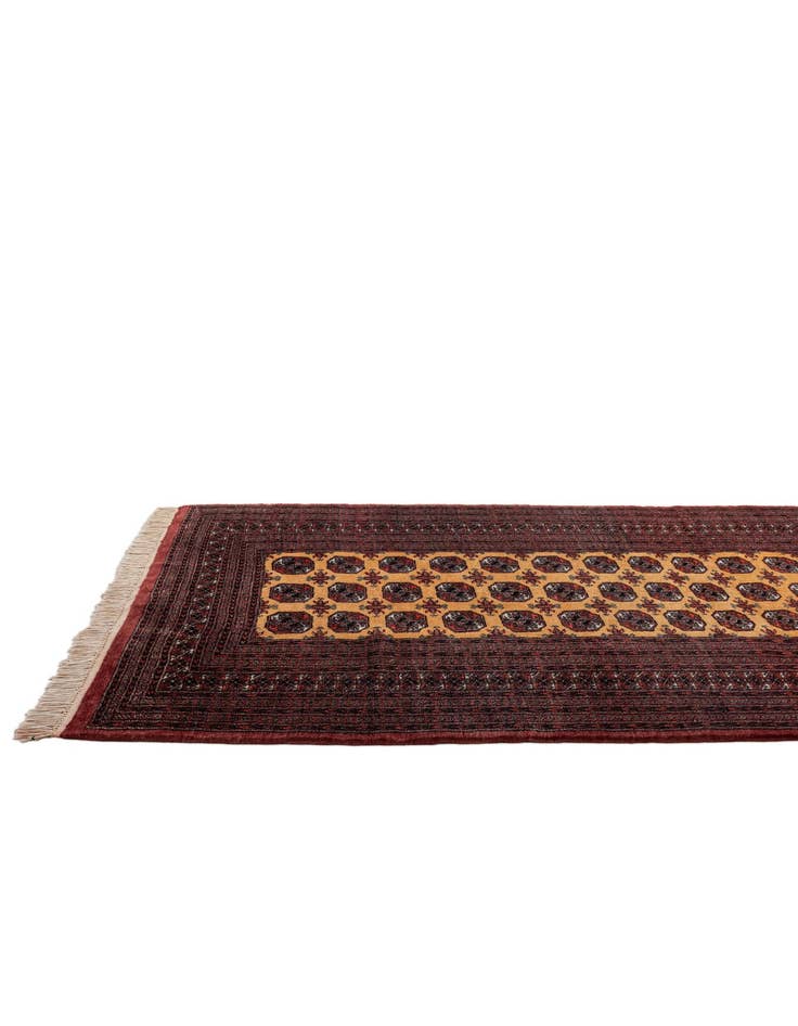 Detail image of  5' 3 x 7' 11  Hand Knotted Torkaman Persian Wool Rug