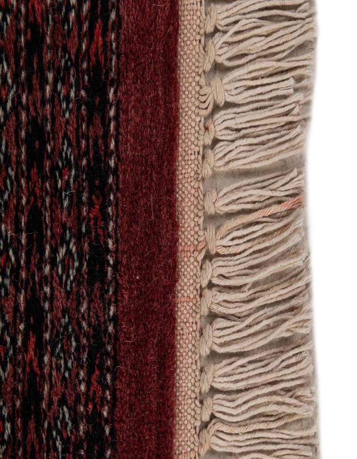 Detail image of  5' 3 x 7' 11  Hand Knotted Torkaman Persian Wool Rug