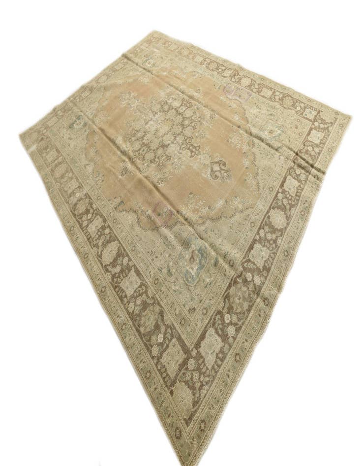 Detail image of  9' 8 x 12' 7  Hand Knotted Ultra Vintage Persian Wool Rug