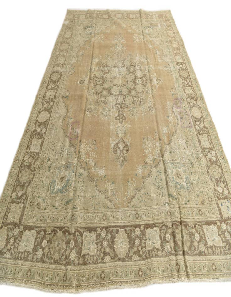 Detail image of  9' 8 x 12' 7  Hand Knotted Ultra Vintage Persian Wool Rug