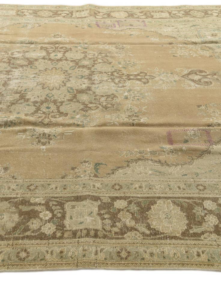 Detail image of  9' 8 x 12' 7  Hand Knotted Ultra Vintage Persian Wool Rug