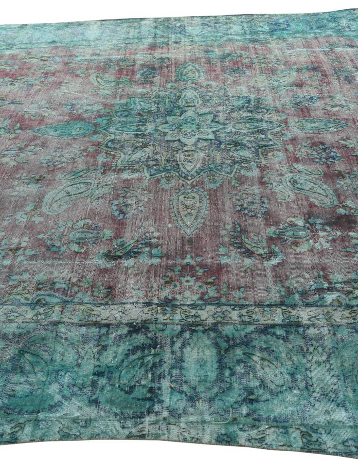 Detail image of  9' 6 x 13'  Hand Knotted Ultra Vintage Persian Rug