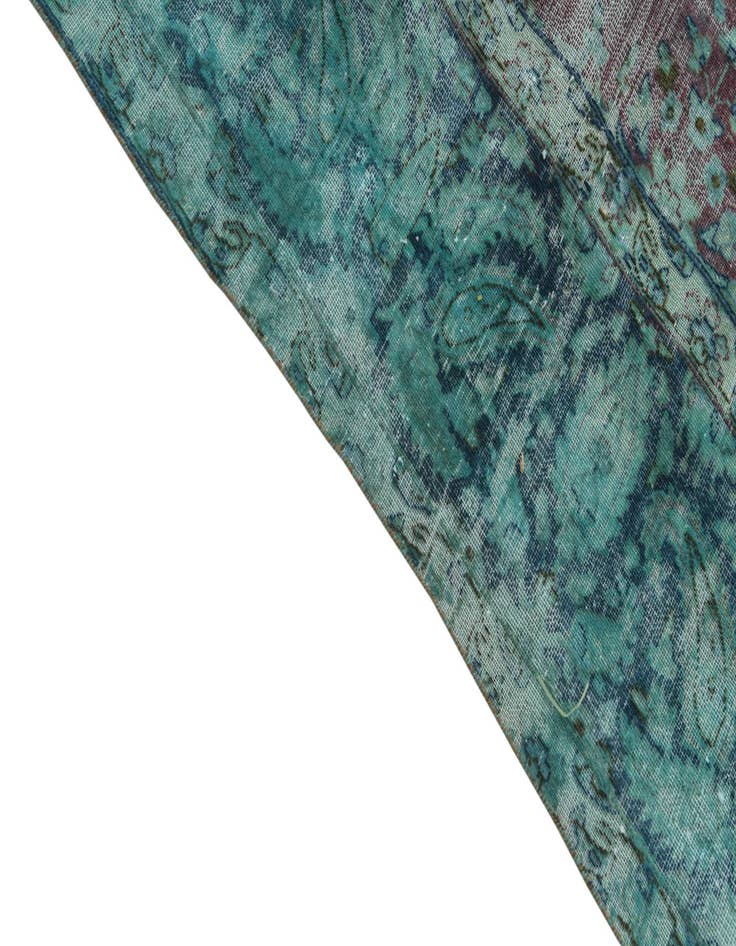 Detail image of  9' 6 x 13'  Hand Knotted Ultra Vintage Persian Rug