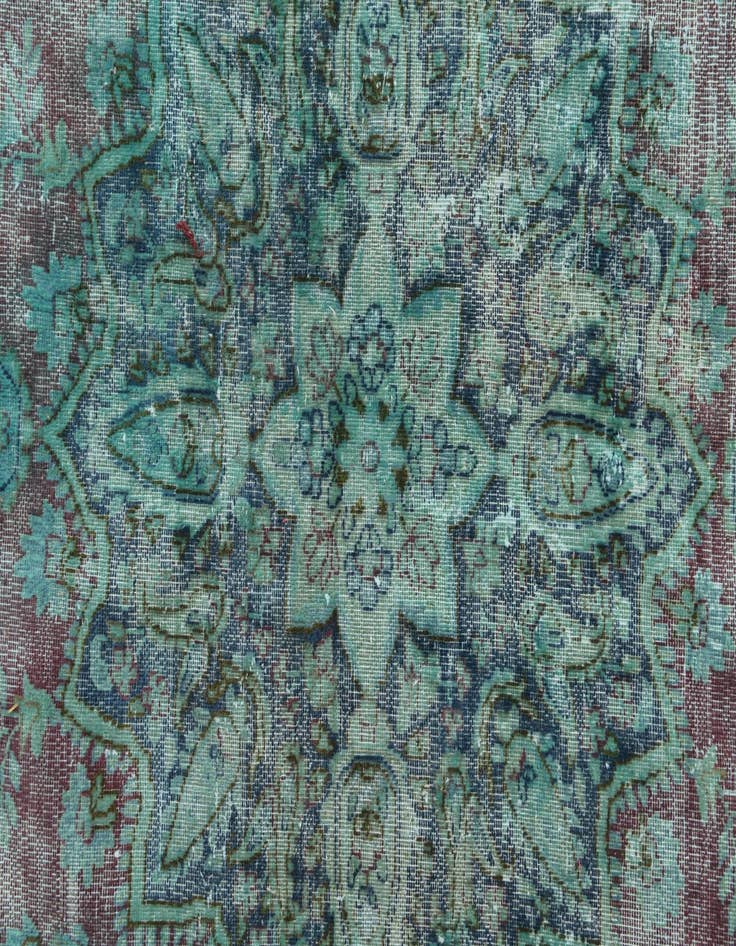 Detail image of  9' 6 x 13'  Hand Knotted Ultra Vintage Persian Rug