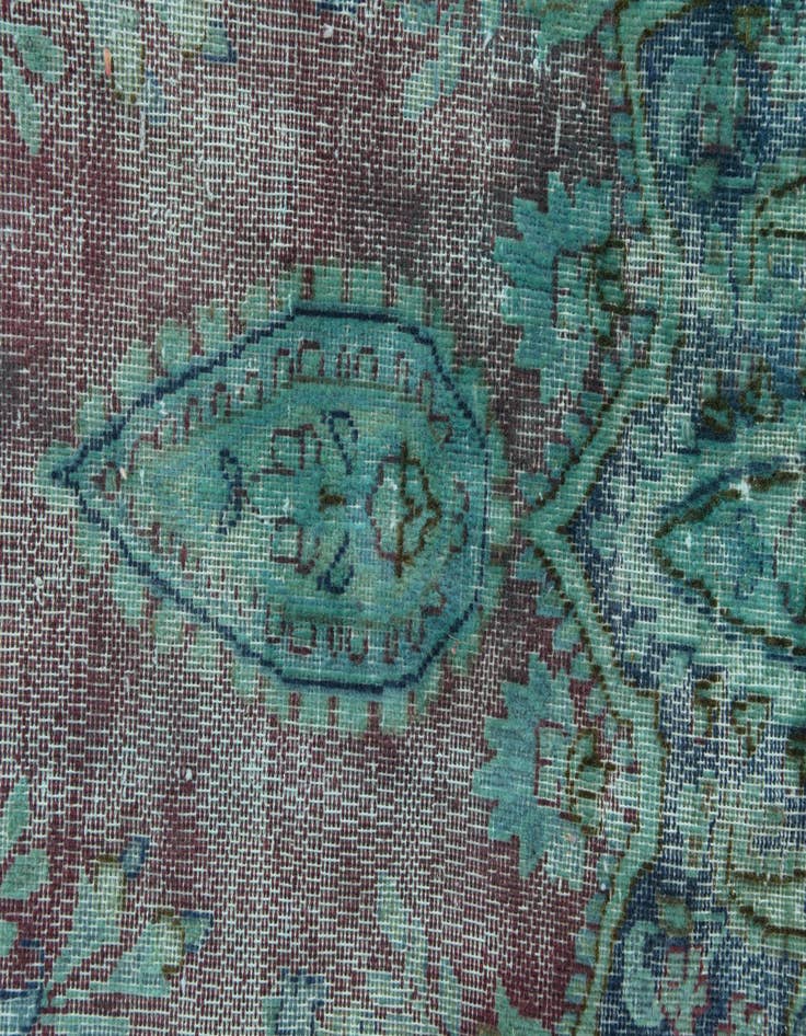 Detail image of  9' 6 x 13'  Hand Knotted Ultra Vintage Persian Rug