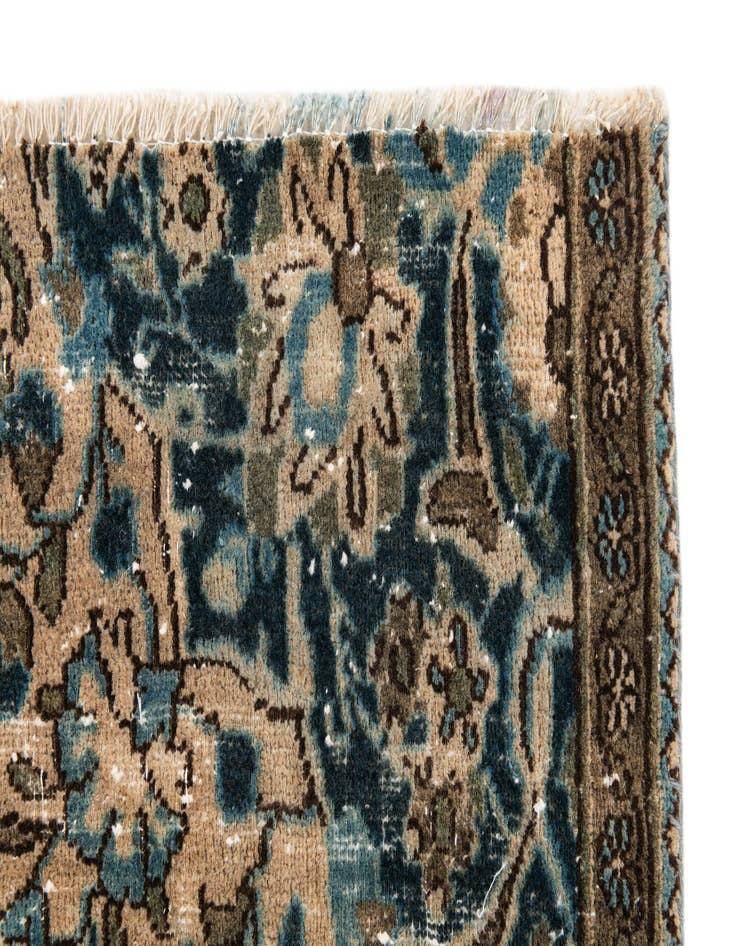 Detail image of  2' 10 x 5'  Hand Knotted Ultra Vintage Persian Wool Rug