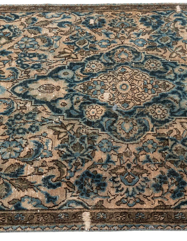 Detail image of  2' 10 x 5'  Hand Knotted Ultra Vintage Persian Wool Rug