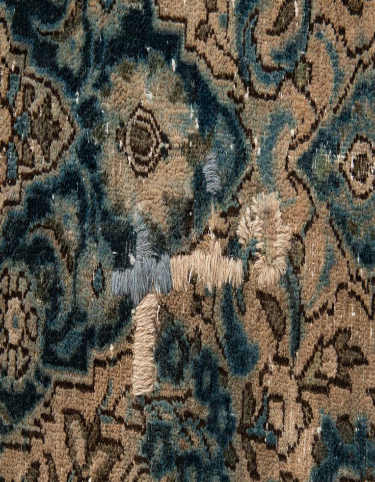 Detail image of  2' 10 x 5'  Hand Knotted Ultra Vintage Persian Wool Rug