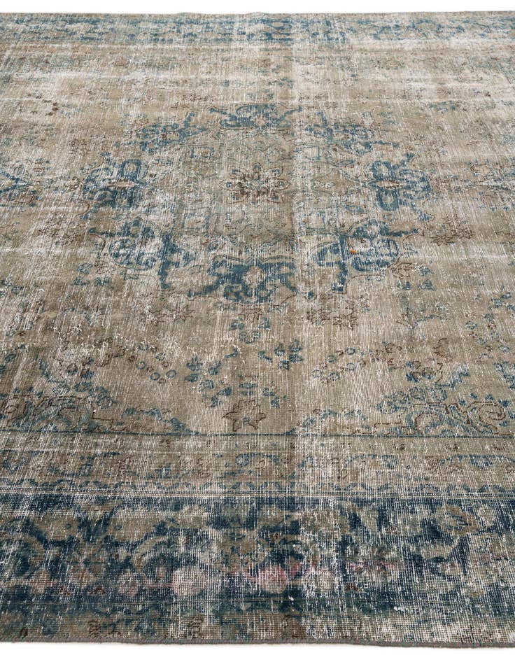 Detail image of  9' x 12' 3  Hand Knotted Ultra Vintage Persian Wool Rug