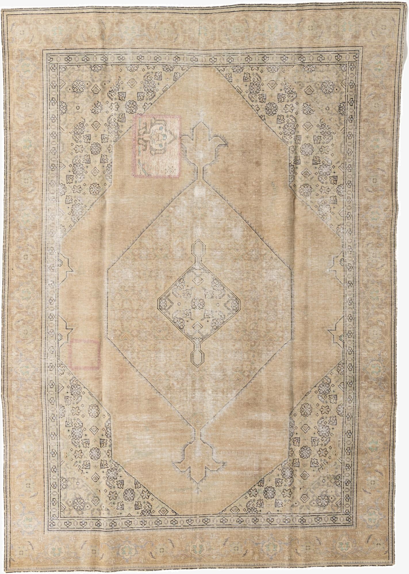  7' 8 x 10' 10  Hand Knotted Ultra Vintage Persian Wool Rug