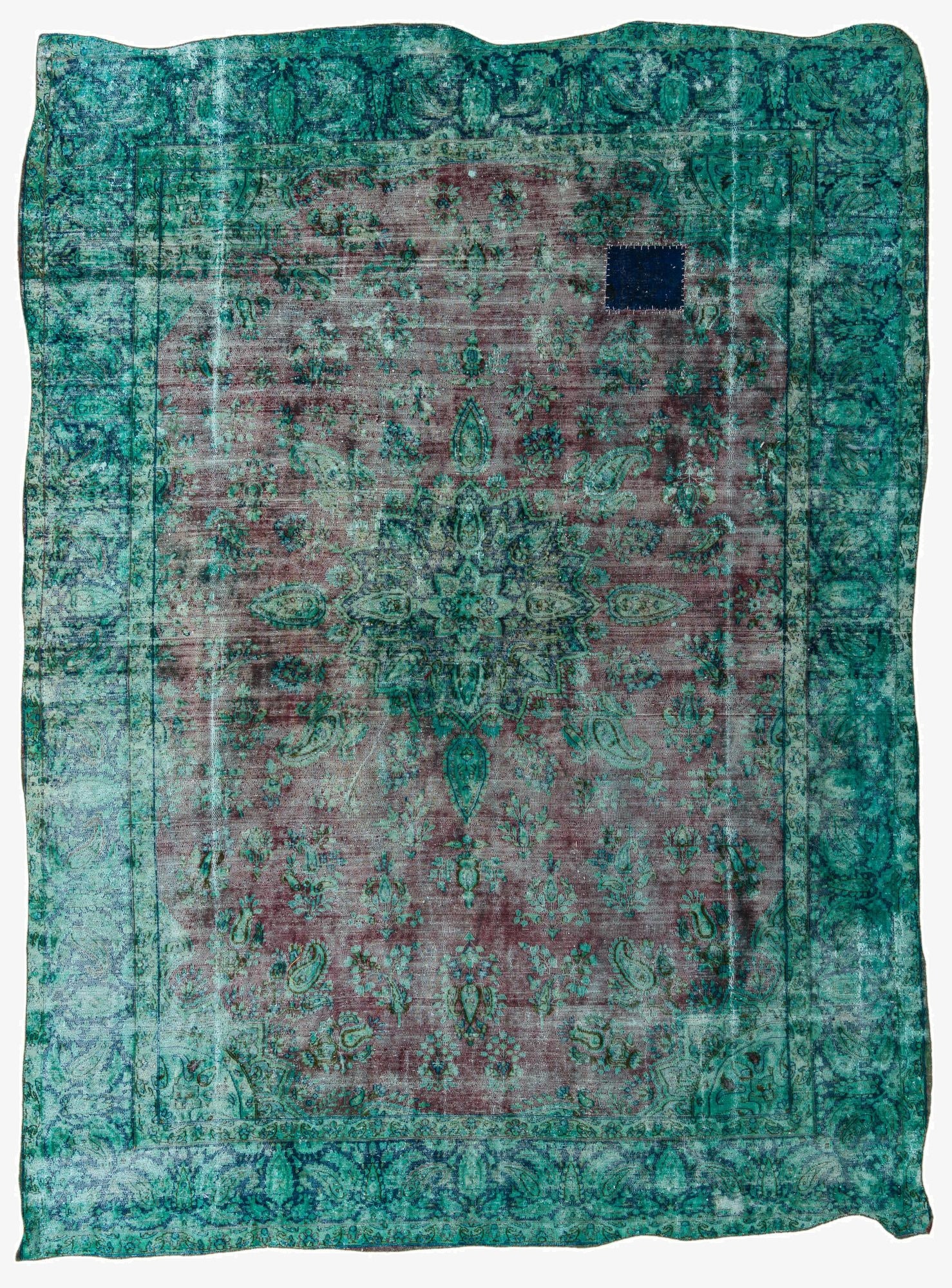  9' 6 x 13'  Hand Knotted Ultra Vintage Persian Rug