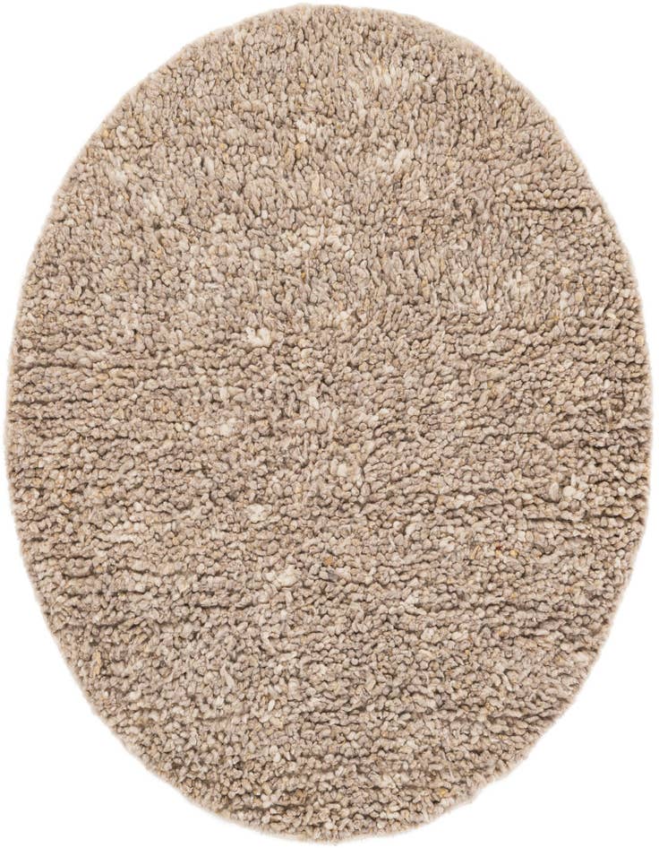 Detail image of  4' 1 x 4' 1  Hand Woven Haka Deluxe Shag Round Rug