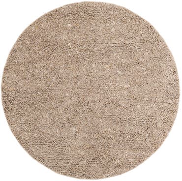  6' 1 x 6' 1  Hand Woven Haka Deluxe Shag Round Rug