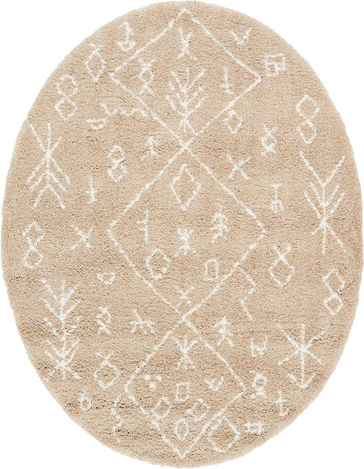 Detail image of  8' x 8' Moroccan Shag Round Rug
