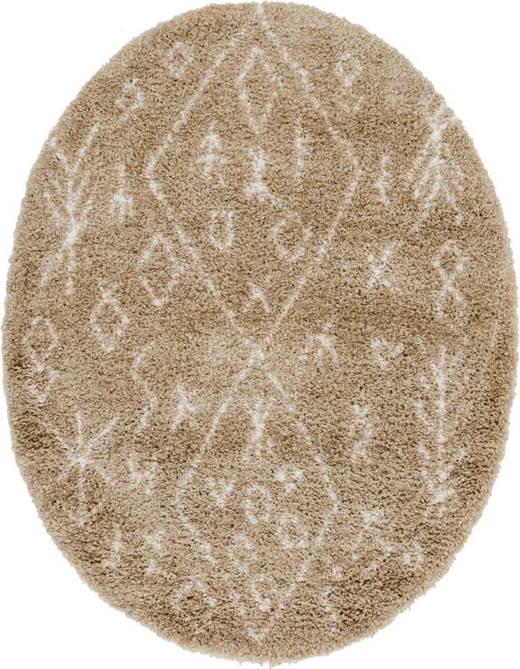 Detail image of  5' x 5' Moroccan Shag Round Rug