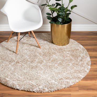  7' 10 x 7' 10 Moroccan Shag Round Rug