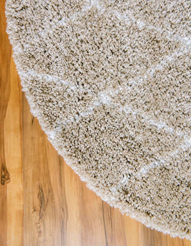 Detail image of  5' x 5' Moroccan Shag Round Rug