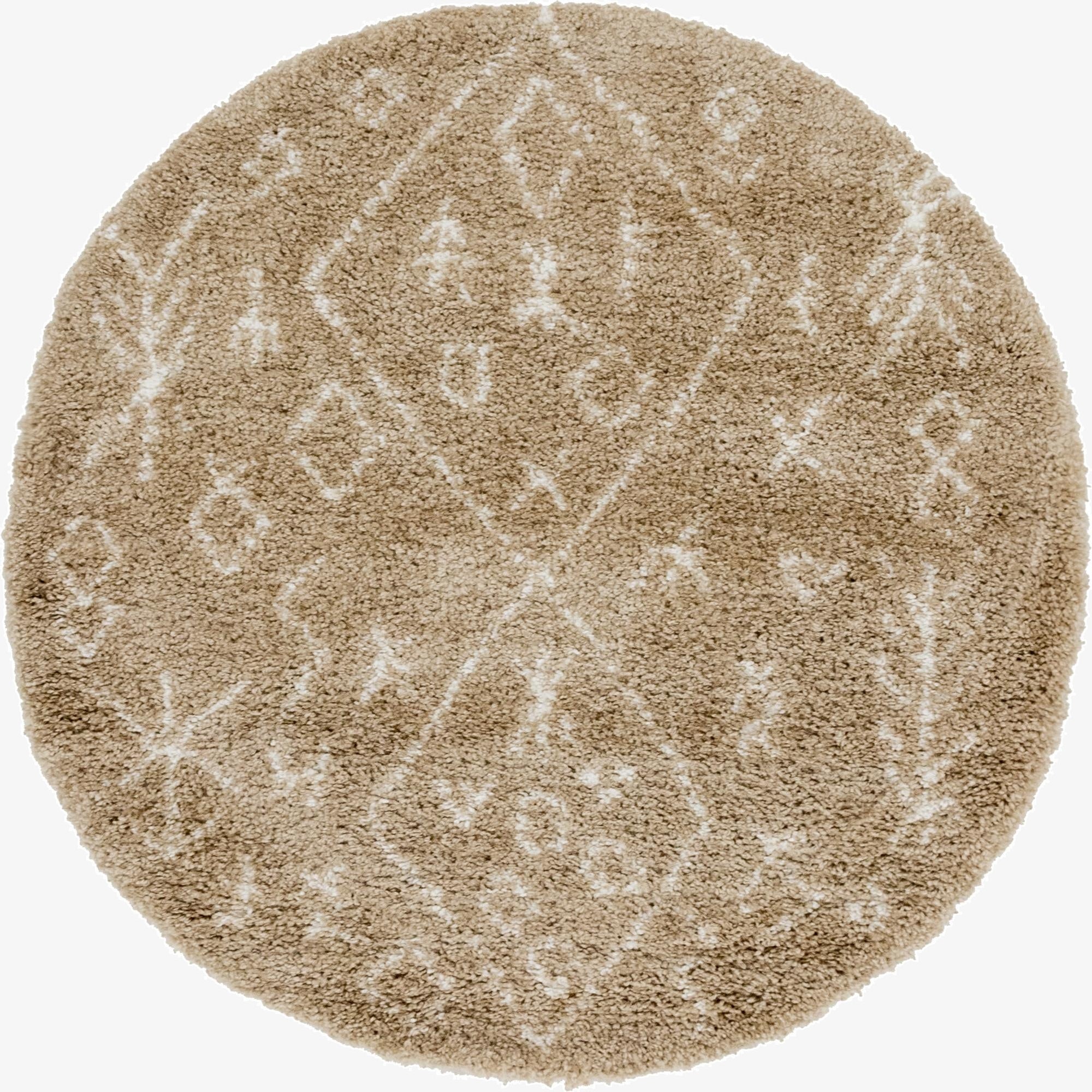  5' x 5' Moroccan Shag Round Rug
